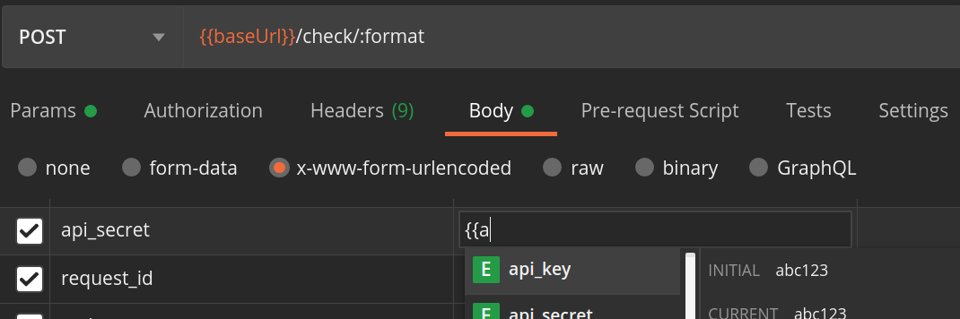 Using Environments in Postman